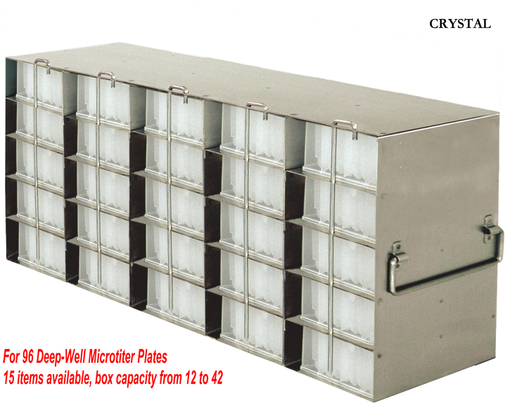Side access rack for 96 Deep-Well Microtiter Plates